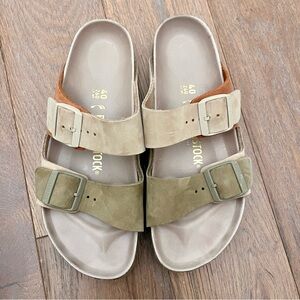 Birkenstock Women's Tan and Brown Sandals